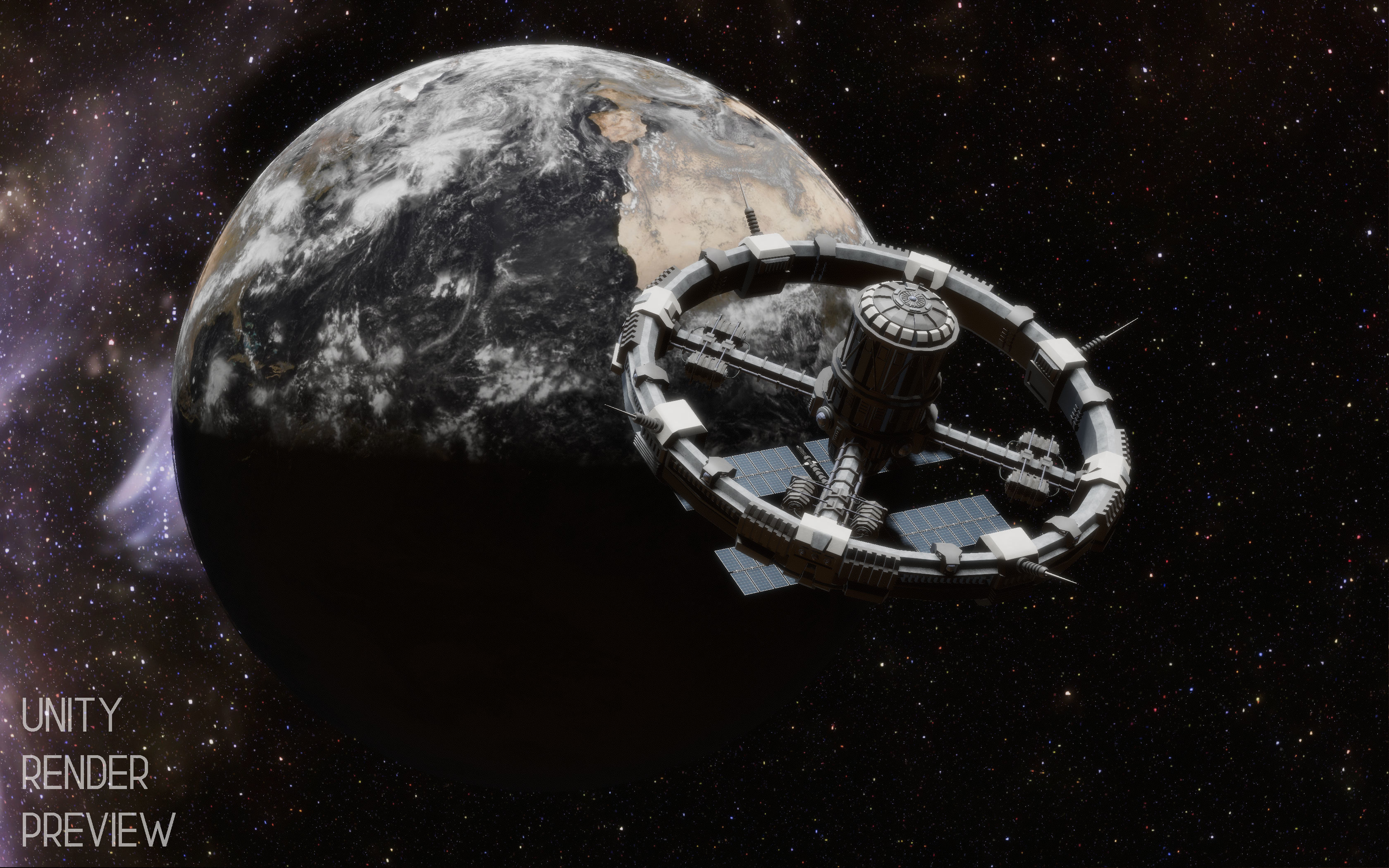 Sci-Fi Space Station 3D model_9