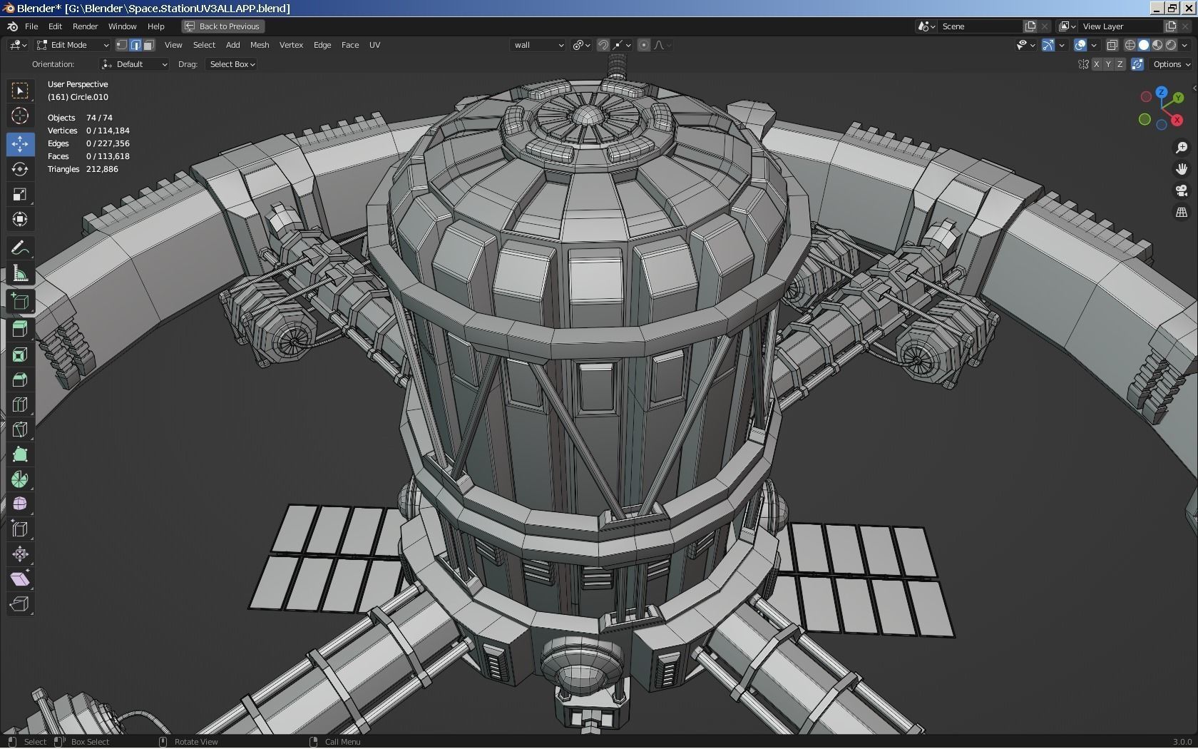Sci-Fi Space Station 3D model_21