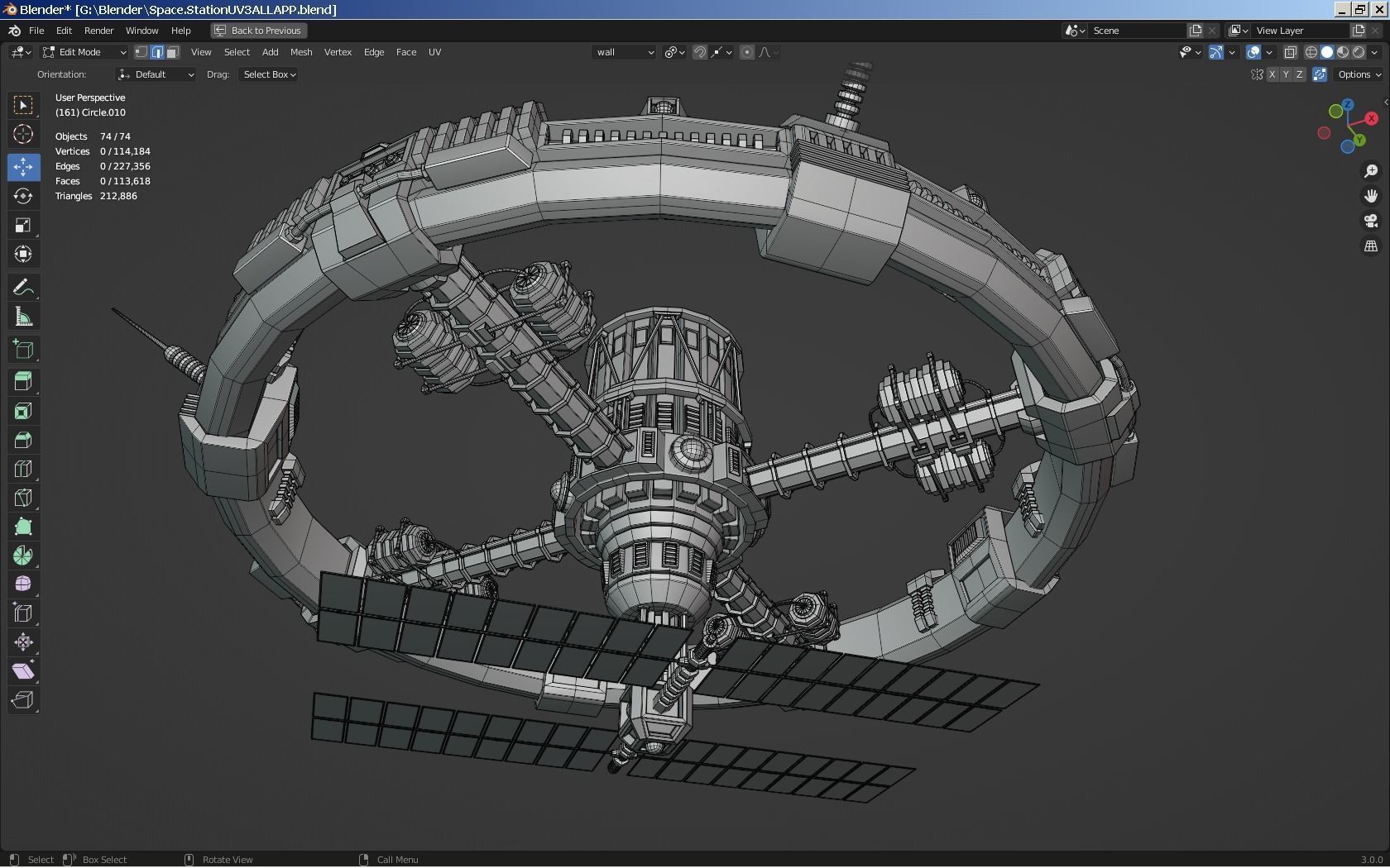 Sci-Fi Space Station 3D model_25