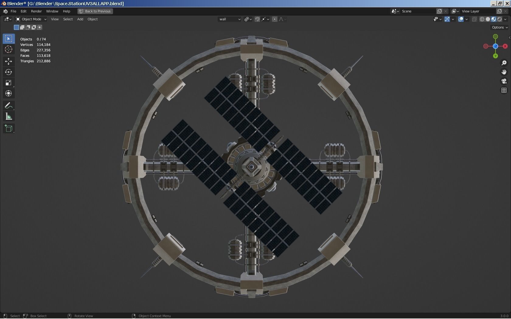 Sci-Fi Space Station 3D model_32