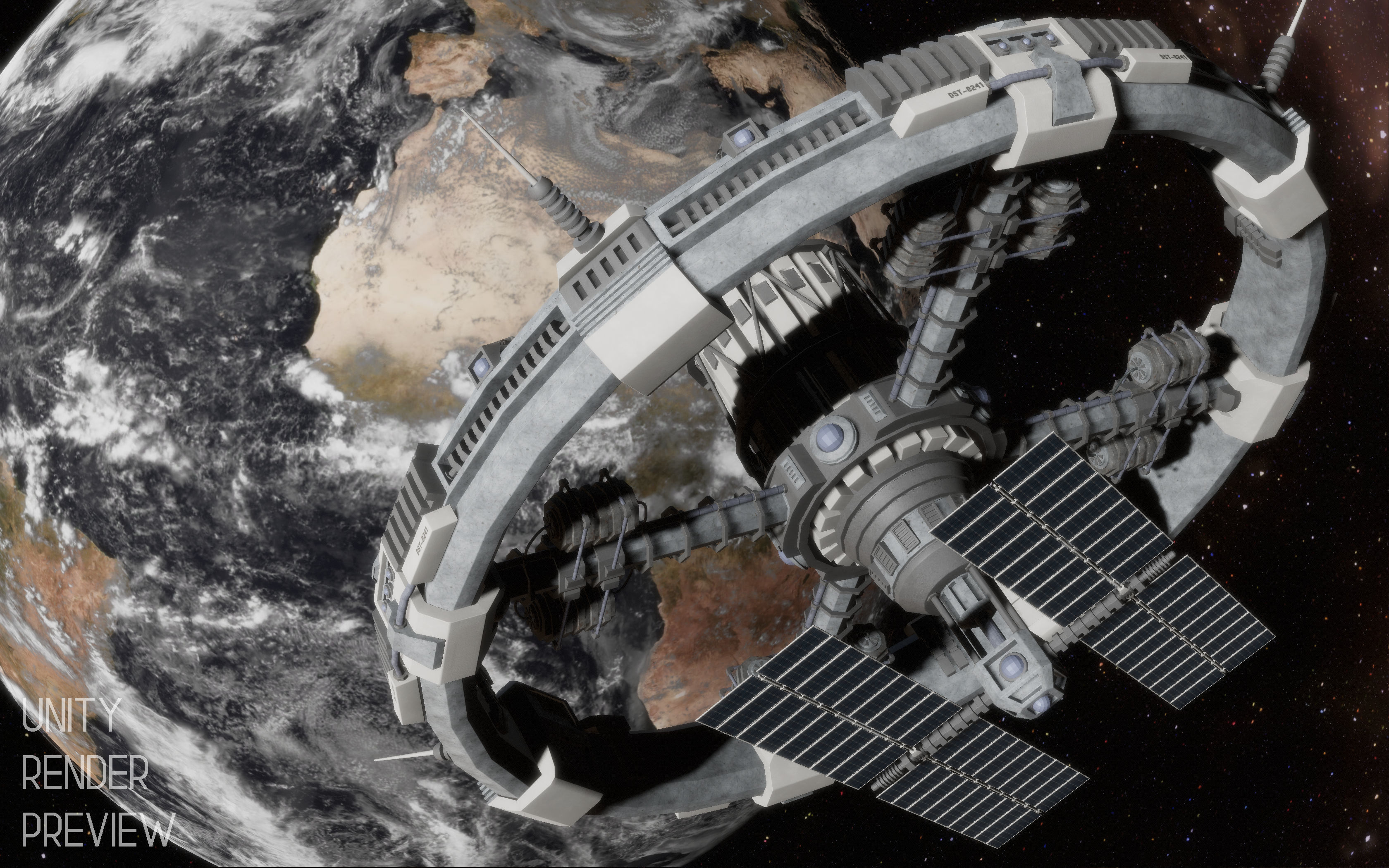 Sci-Fi Space Station 3D model_3