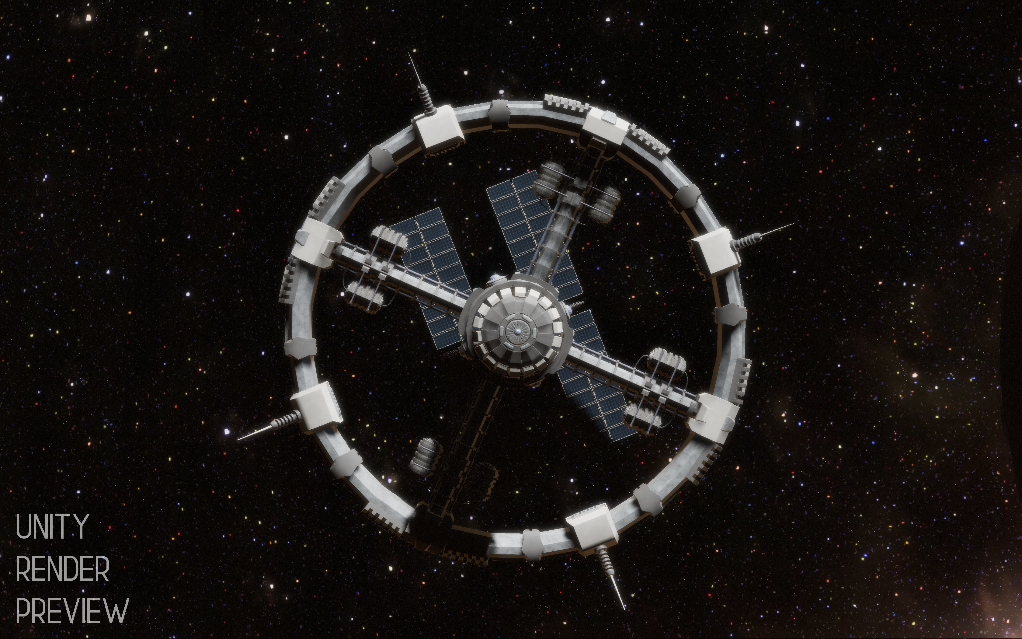 Sci-Fi Space Station 3D model_11