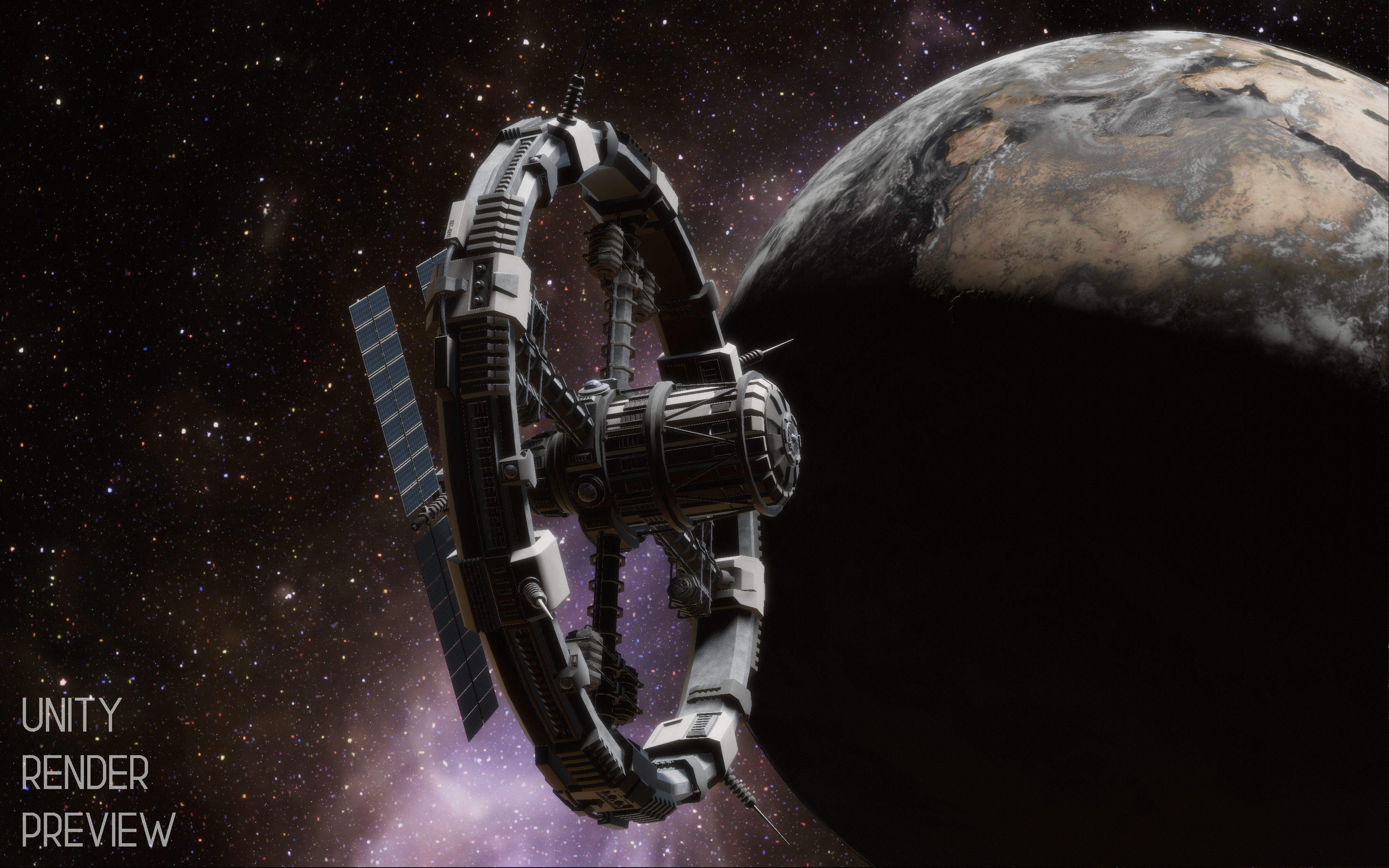 Sci-Fi Space Station 3D model_10