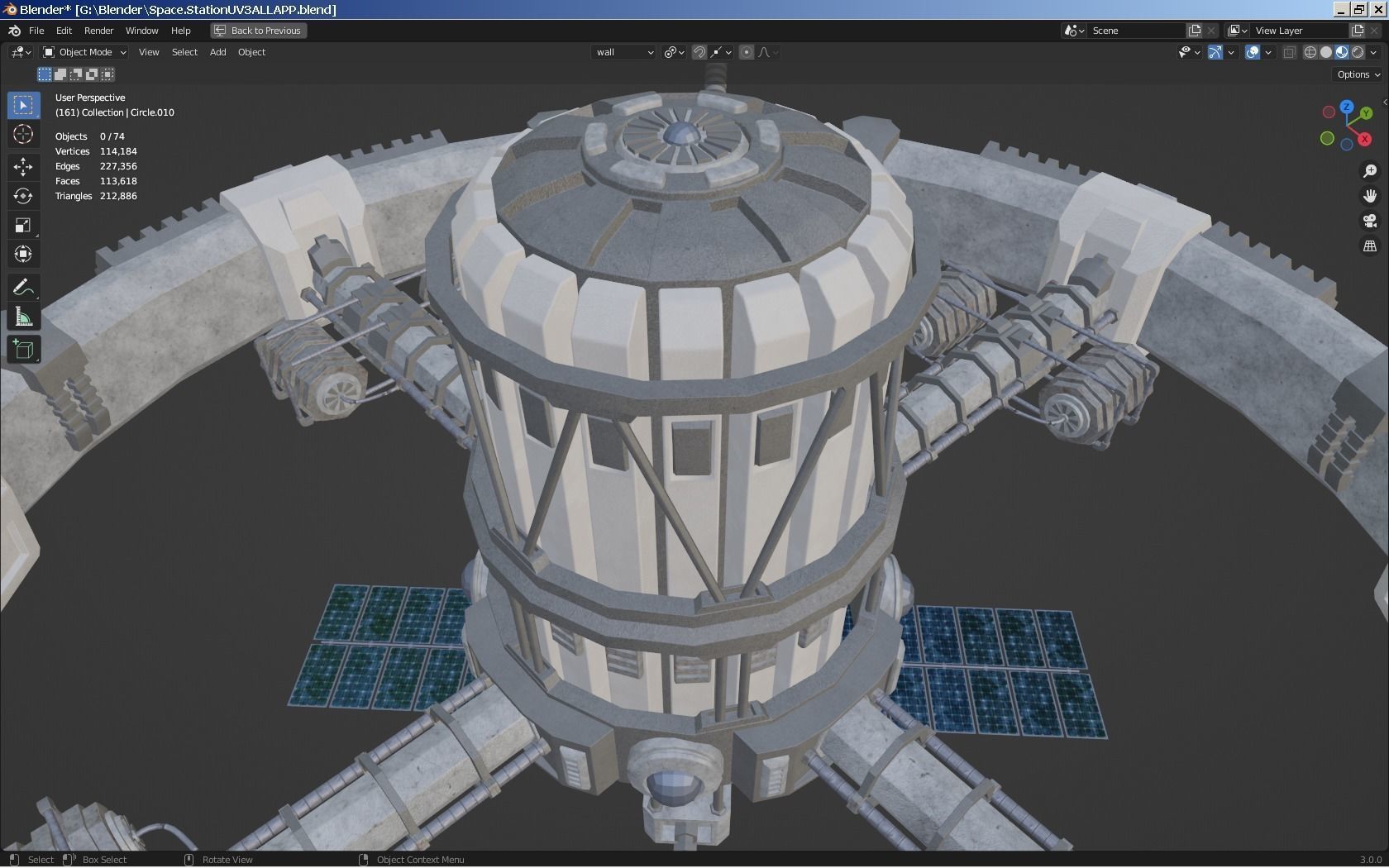 Sci-Fi Space Station 3D model_20