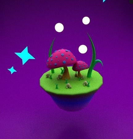 3D Bottle Art  Low-poly 3D model_1