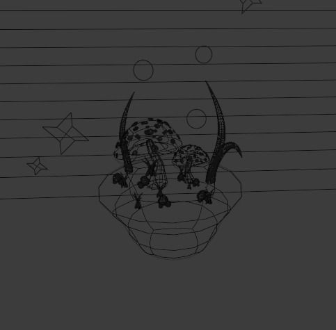 3D Bottle Art  Low-poly 3D model_2