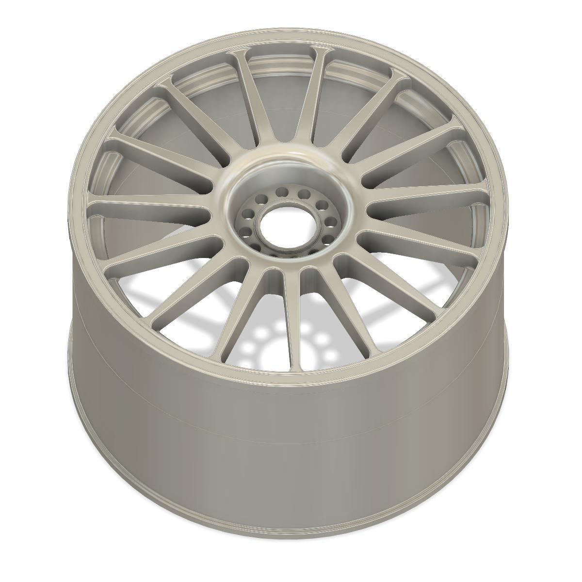 3d printable Audi DTM 2009 wheel with brake discs 3D print model_5
