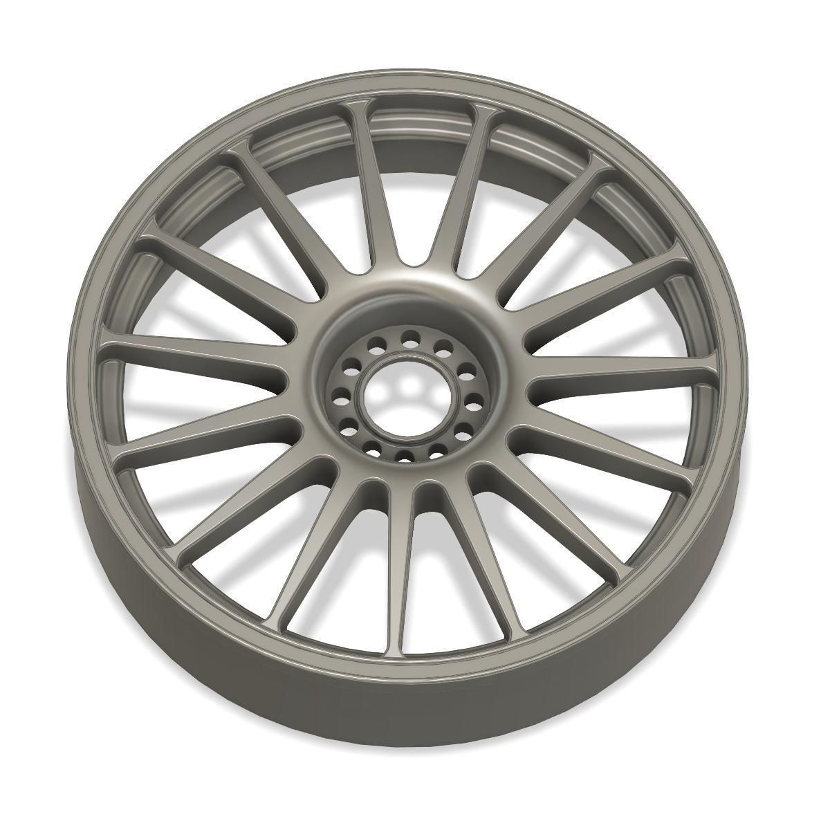 3d printable Audi DTM 2009 wheel with brake discs 3D print model_9