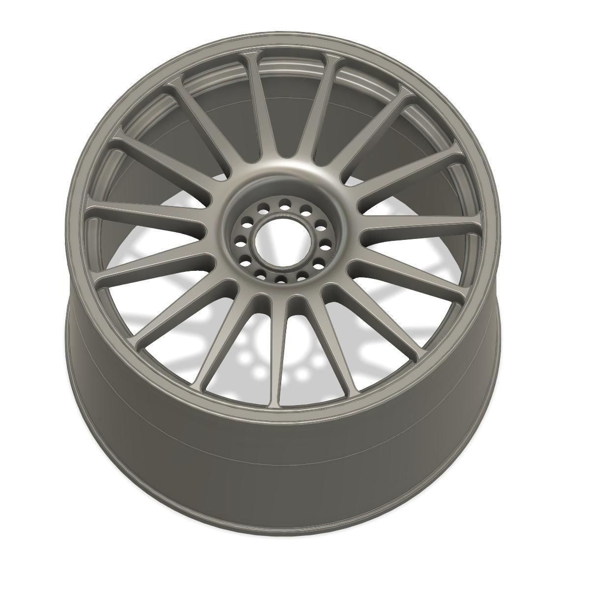 3d printable Audi DTM 2009 wheel with brake discs 3D print model_8