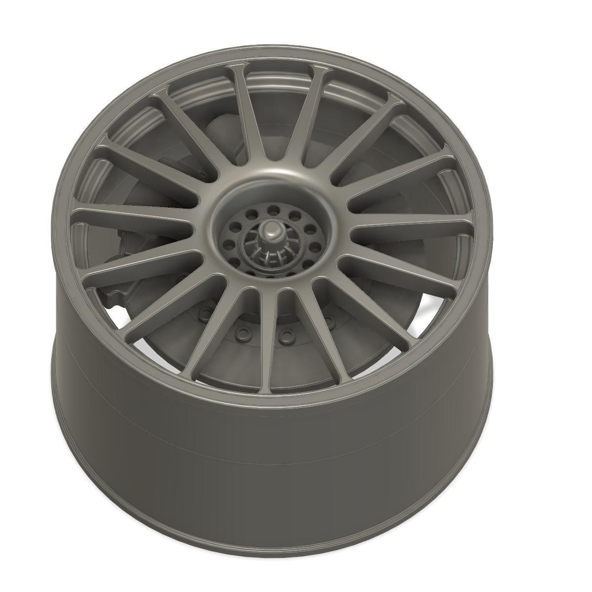 3d printable Audi DTM 2009 wheel with brake discs 3D print model_7