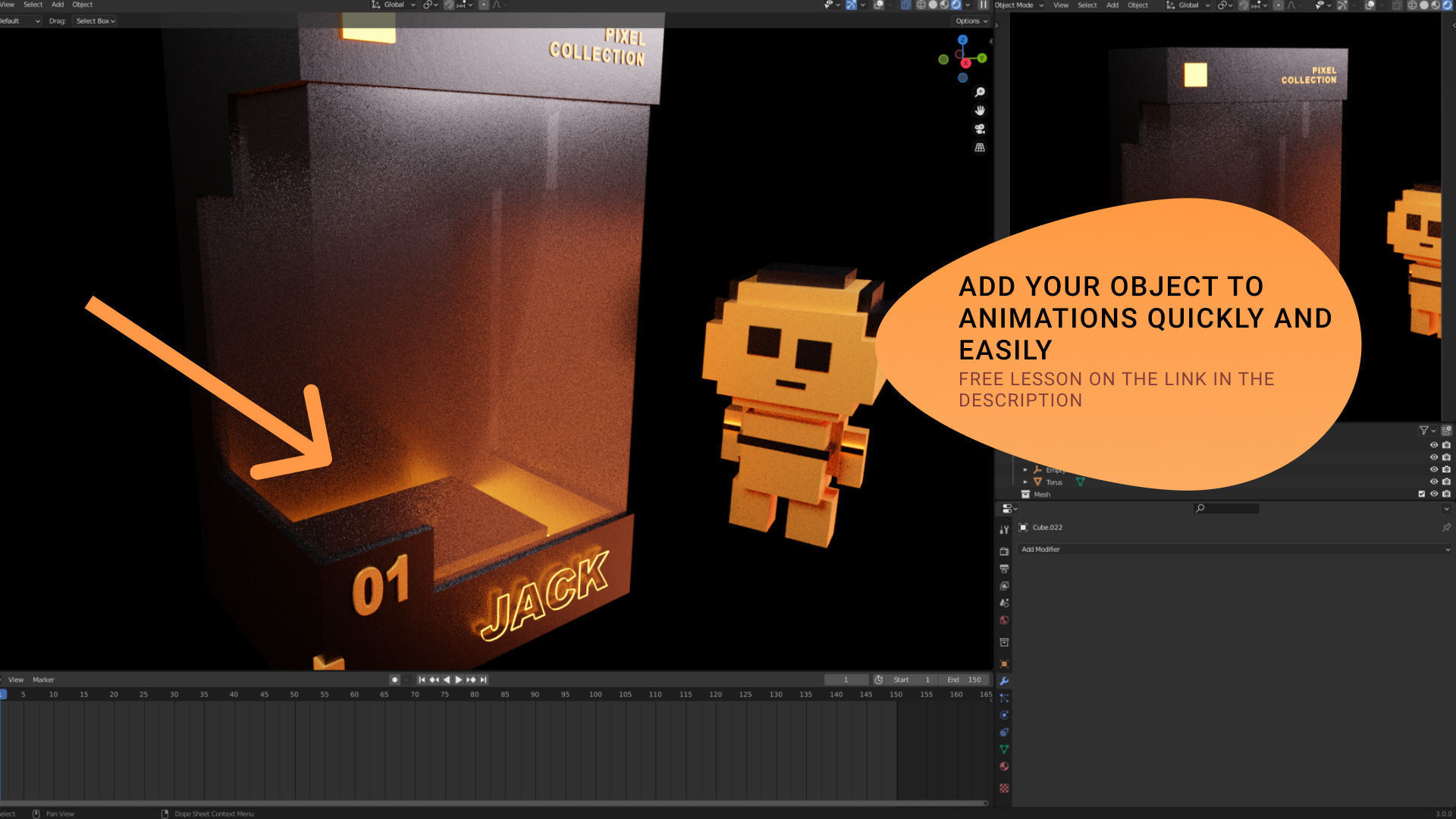NFT Game Box template for Blender 3D model_2