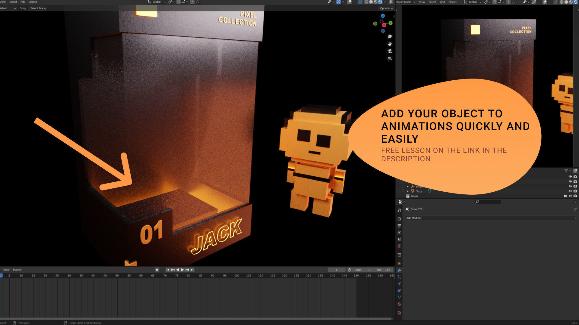 NFT Game Box template for Blender 3D model_6