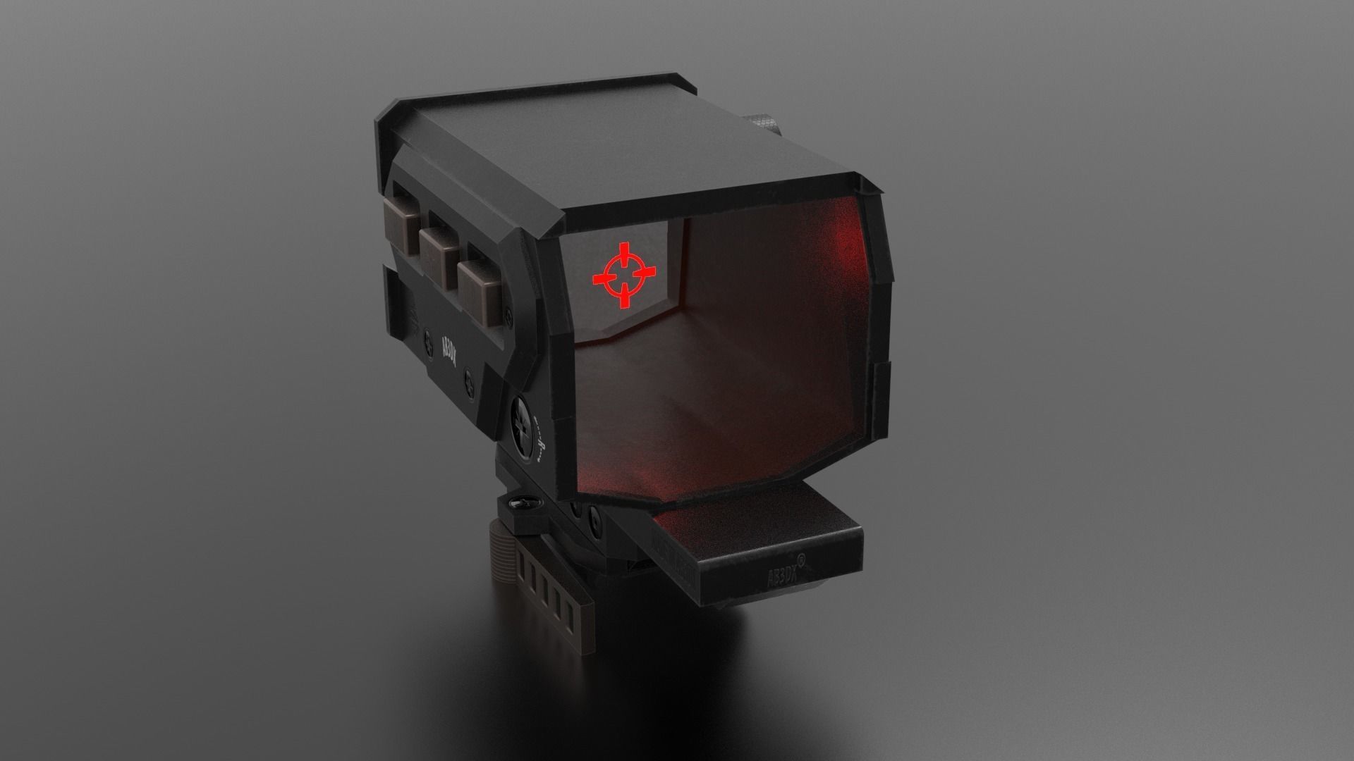 Bestscope device with light Low-poly 3D model_6