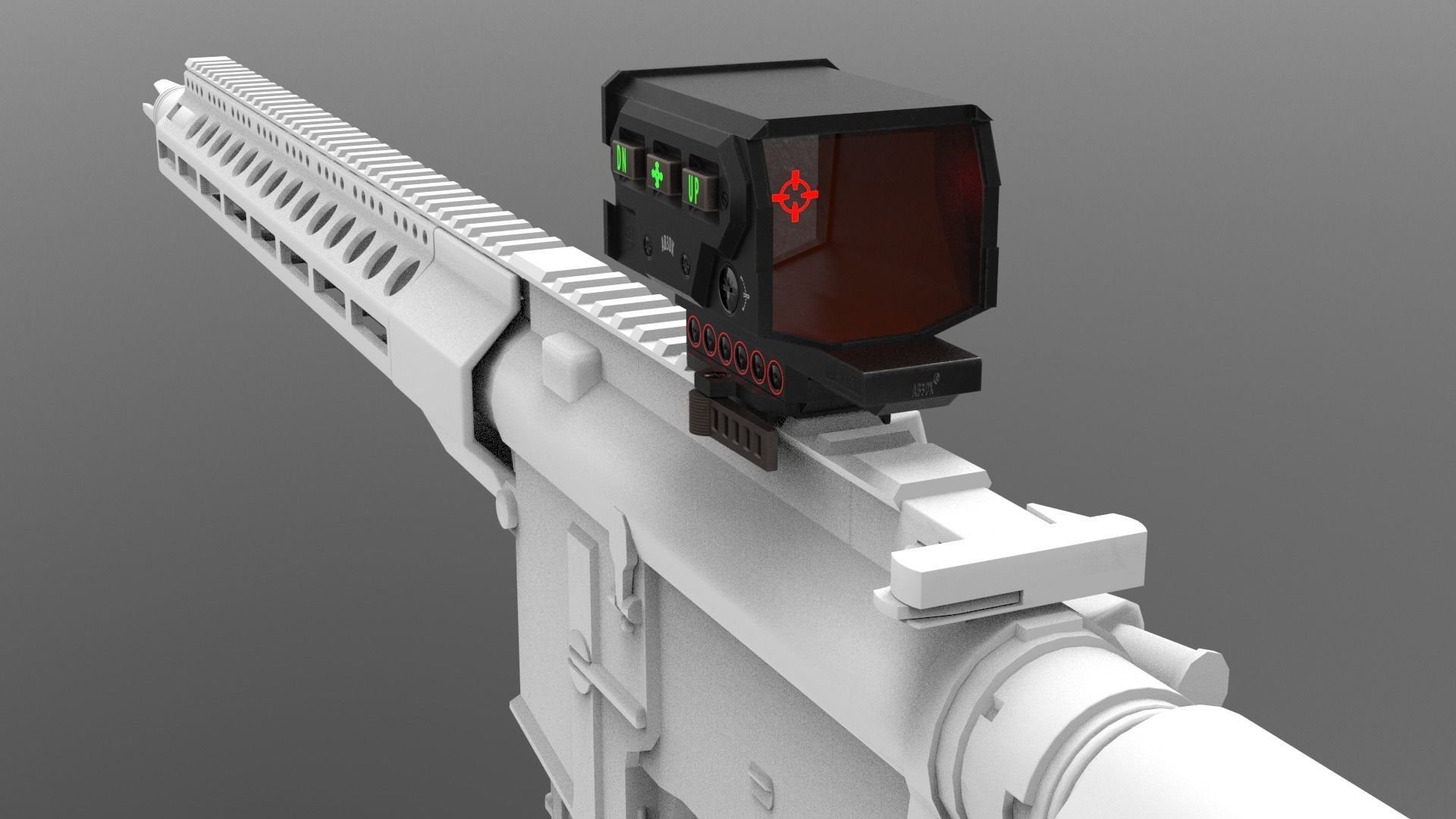 Bestscope device with light Low-poly 3D model_8