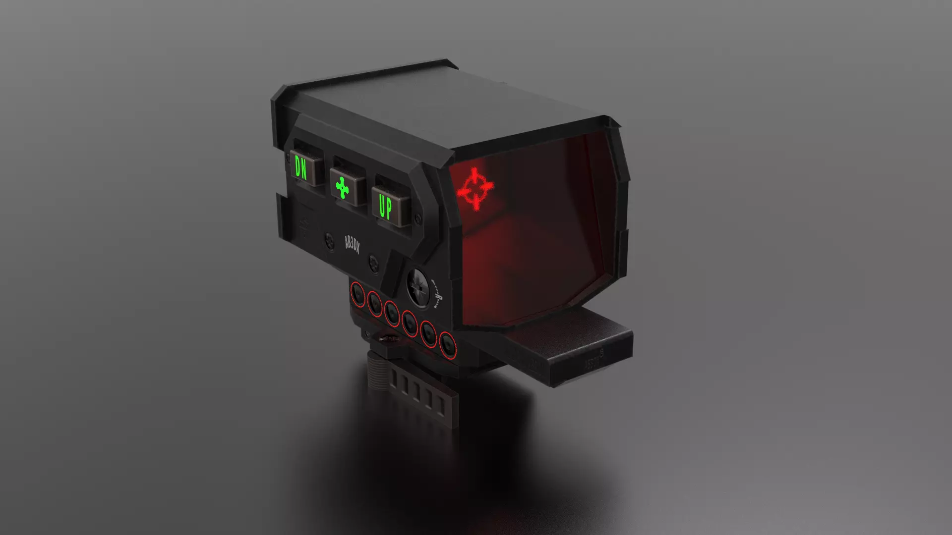 Bestscope device with light Low-poly 3D model_0