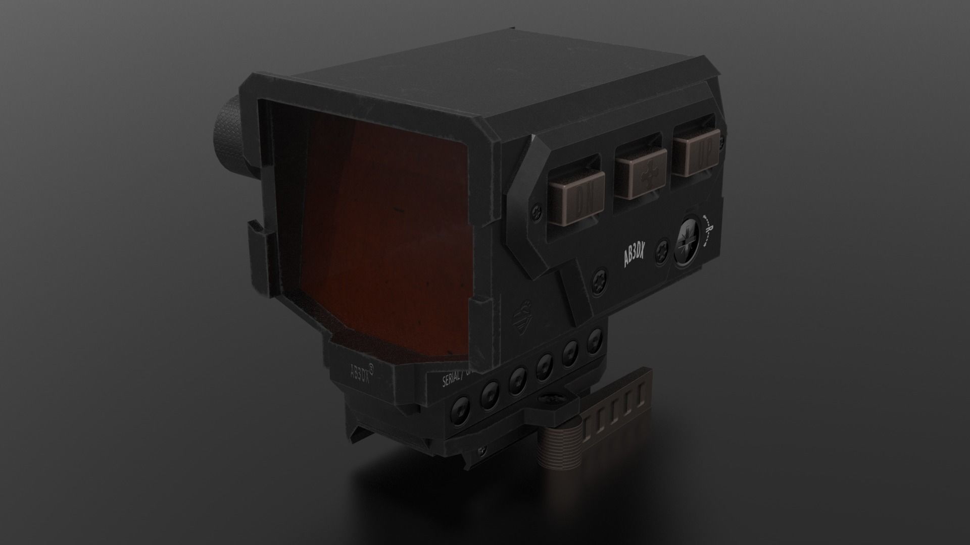 Bestscope device with light Low-poly 3D model_3