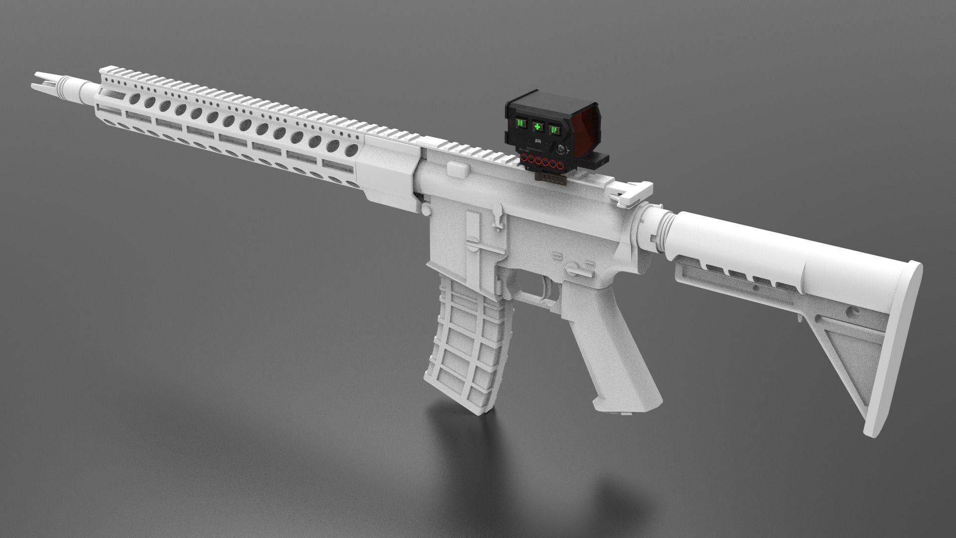 Bestscope device with light Low-poly 3D model_7