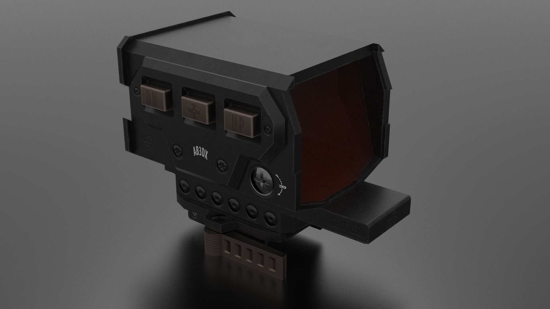 Bestscope device with light Low-poly 3D model_2