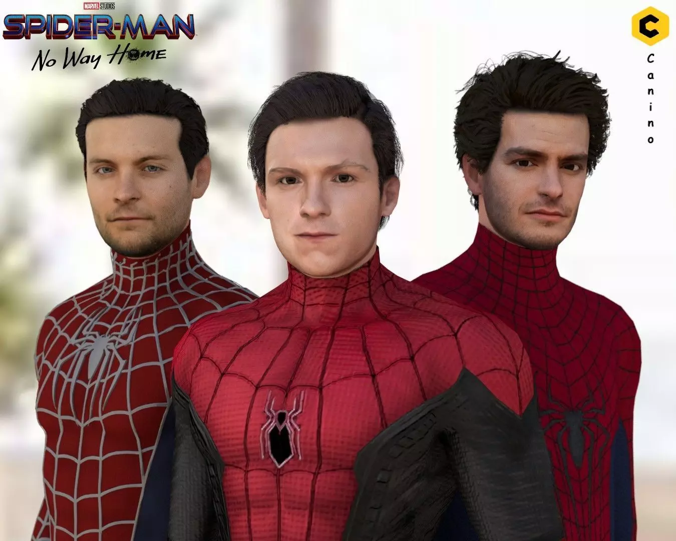 Spiderman three spider - man characters 3D model