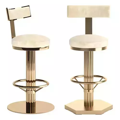 OSCAR swivel gold bar chair