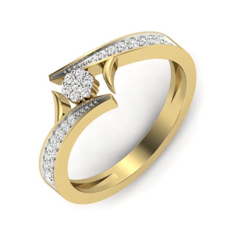 Engagement ring  3D print model_1