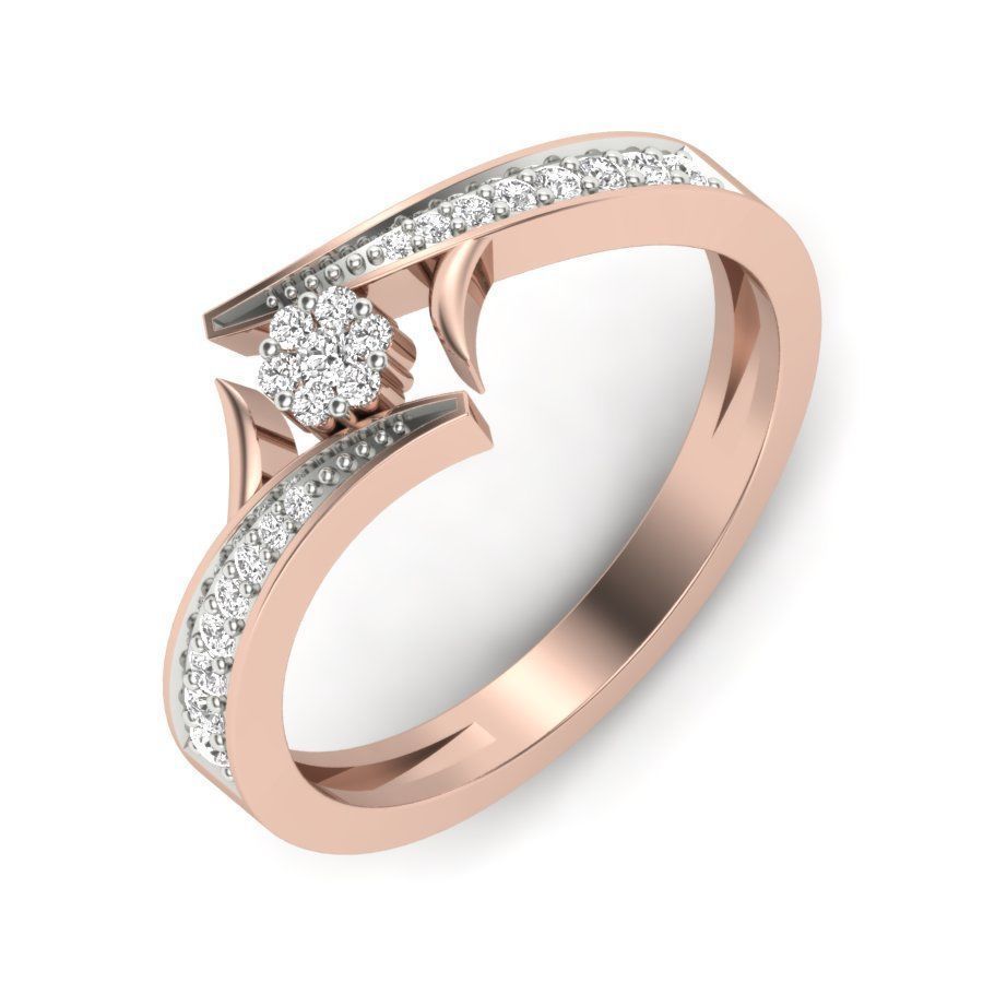 Engagement ring  3D print model_8