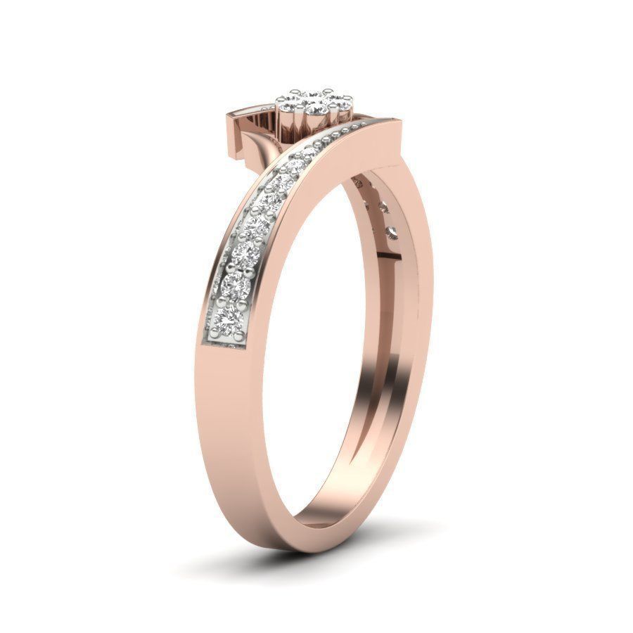 Engagement ring  3D print model_10