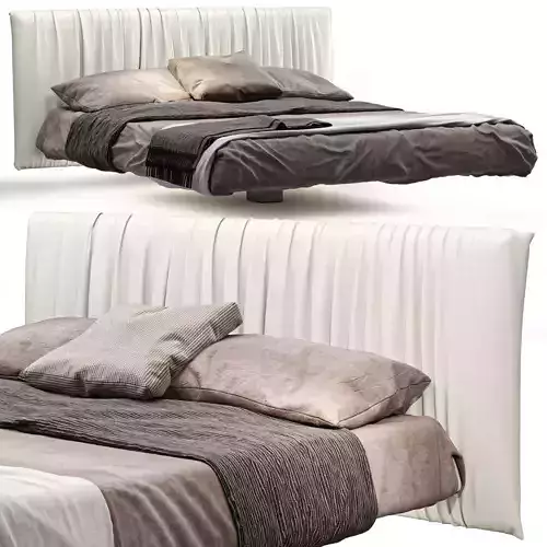 Suspended double bed FLUTTUA REPLIS By Lago 3D model