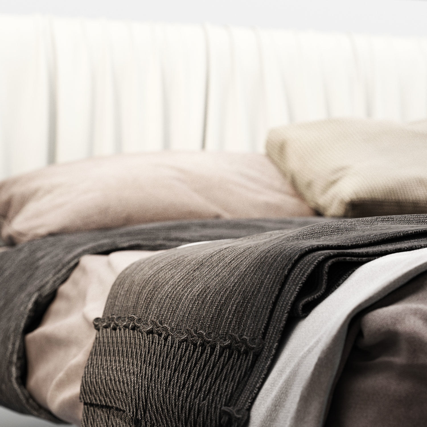 Suspended double bed FLUTTUA REPLIS By Lago 3D model_3