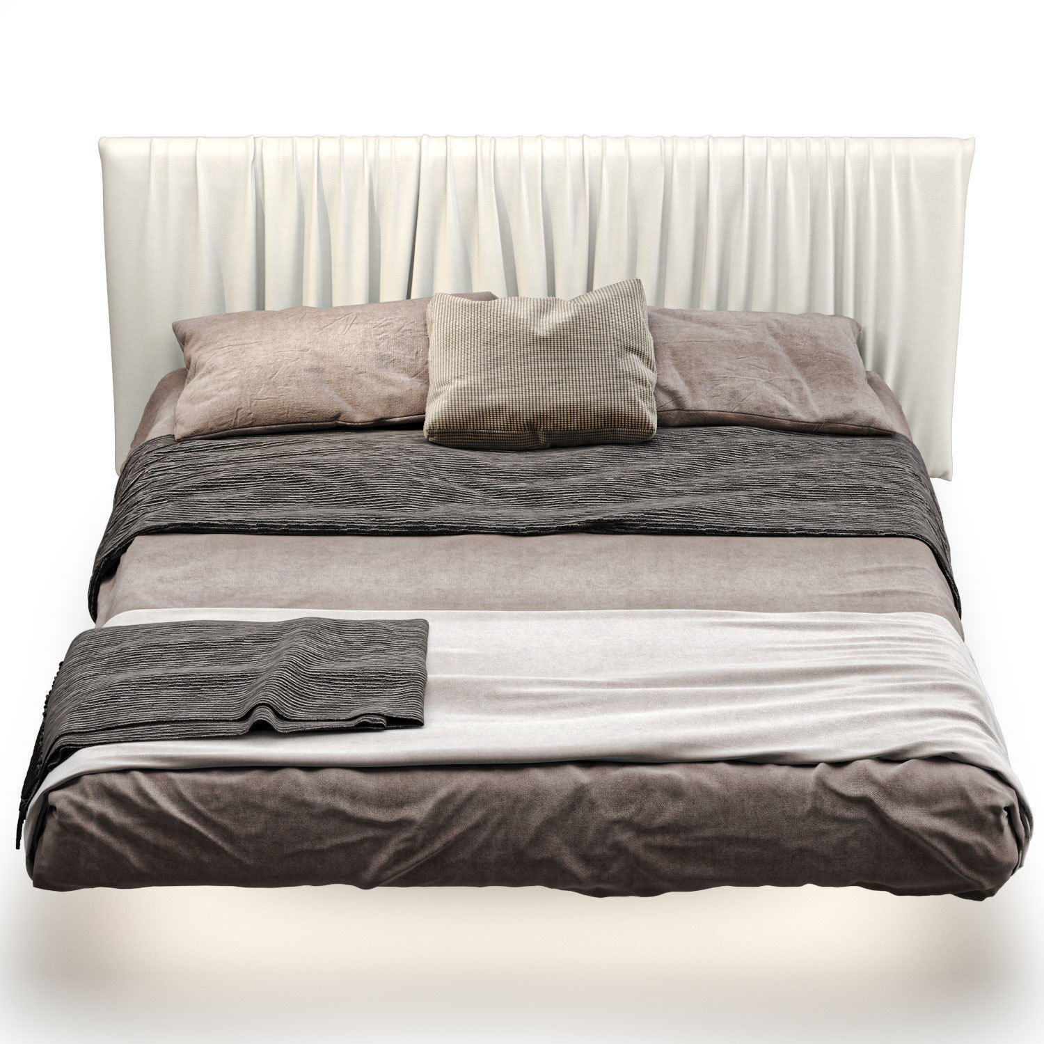 Suspended double bed FLUTTUA REPLIS By Lago 3D model_2