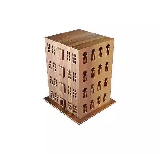 Spectacular Wooden Apartment 3D model
