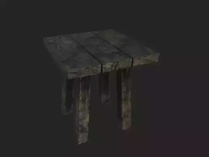 Stool wooden table