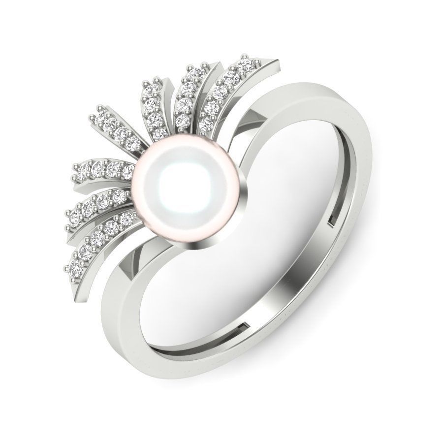 Wedding Engagement Solitaire Ring 3D print model_13