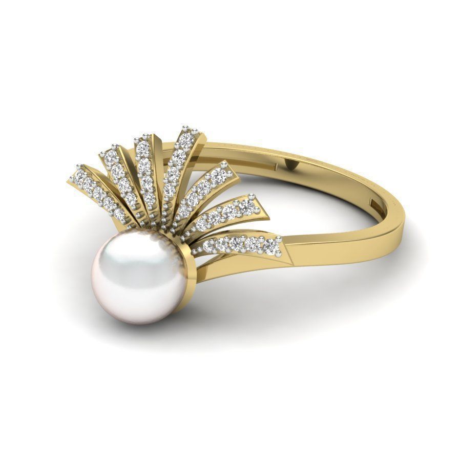 Wedding Engagement Solitaire Ring 3D print model_2