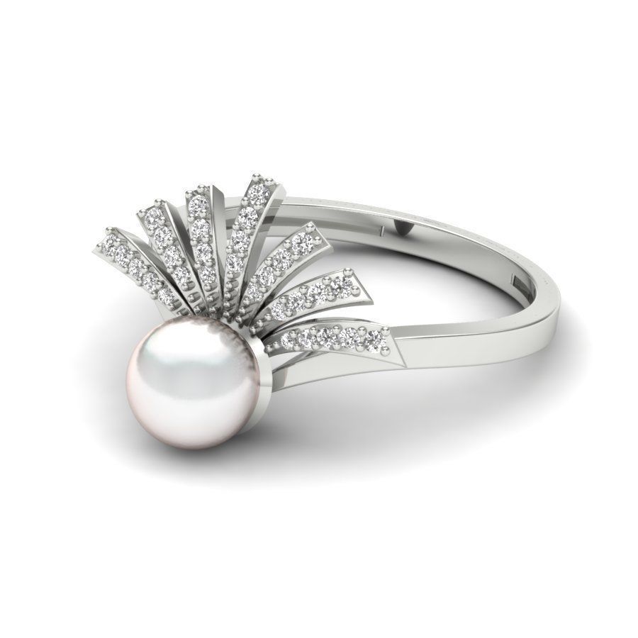 Wedding Engagement Solitaire Ring 3D print model_8