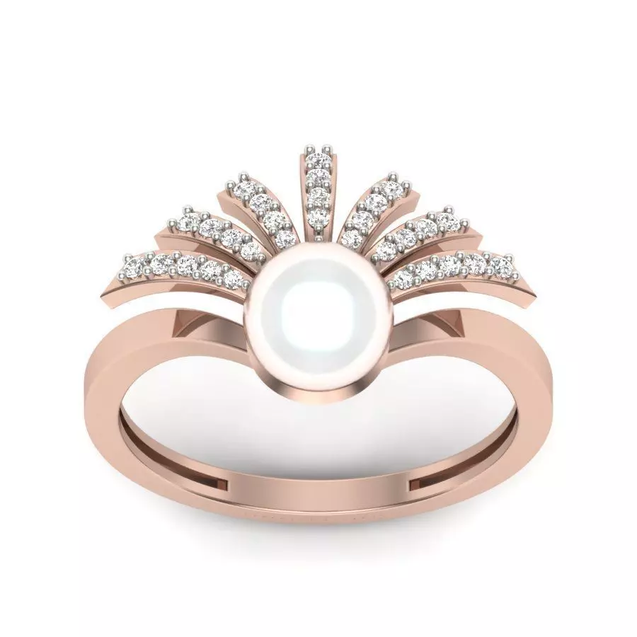 Wedding Engagement Solitaire Ring 3D print model_0