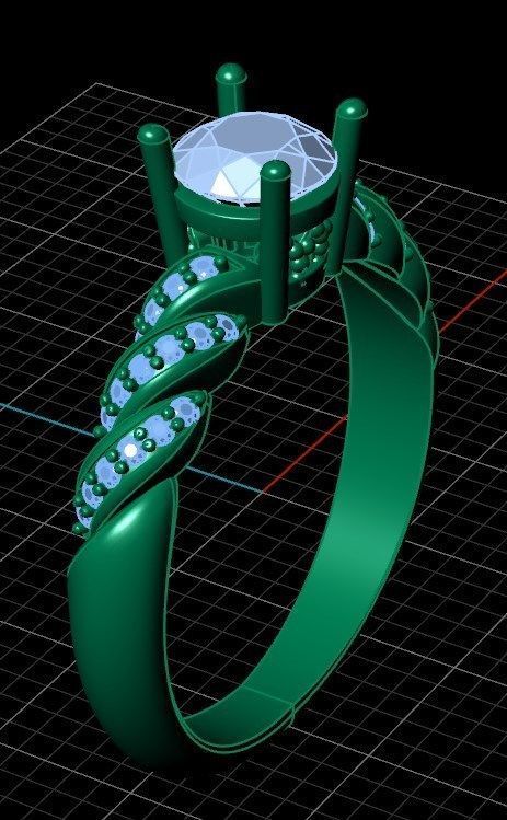 Ring rk142 3D print model_8