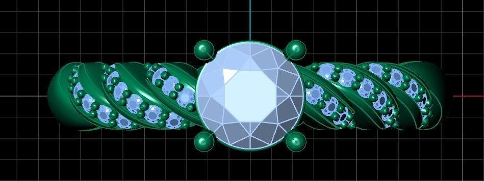 Ring rk142 3D print model_9