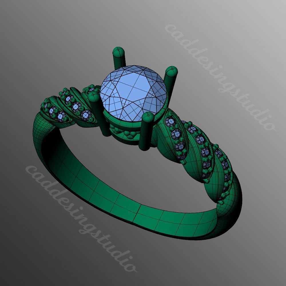 Ring rk142 3D print model_2