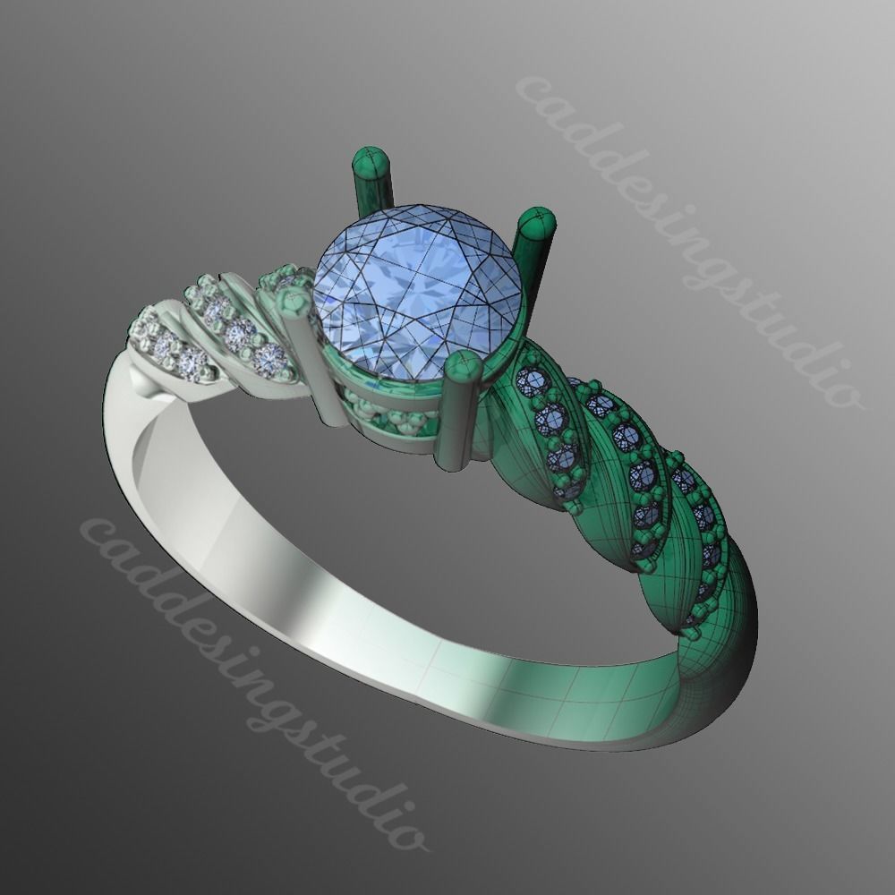 Ring rk142 3D print model_1