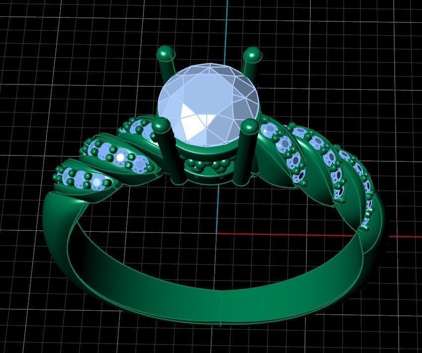 Ring rk142 3D print model_6