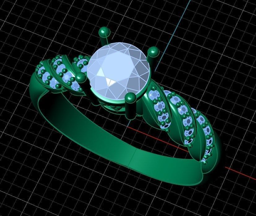 Ring rk142 3D print model_7