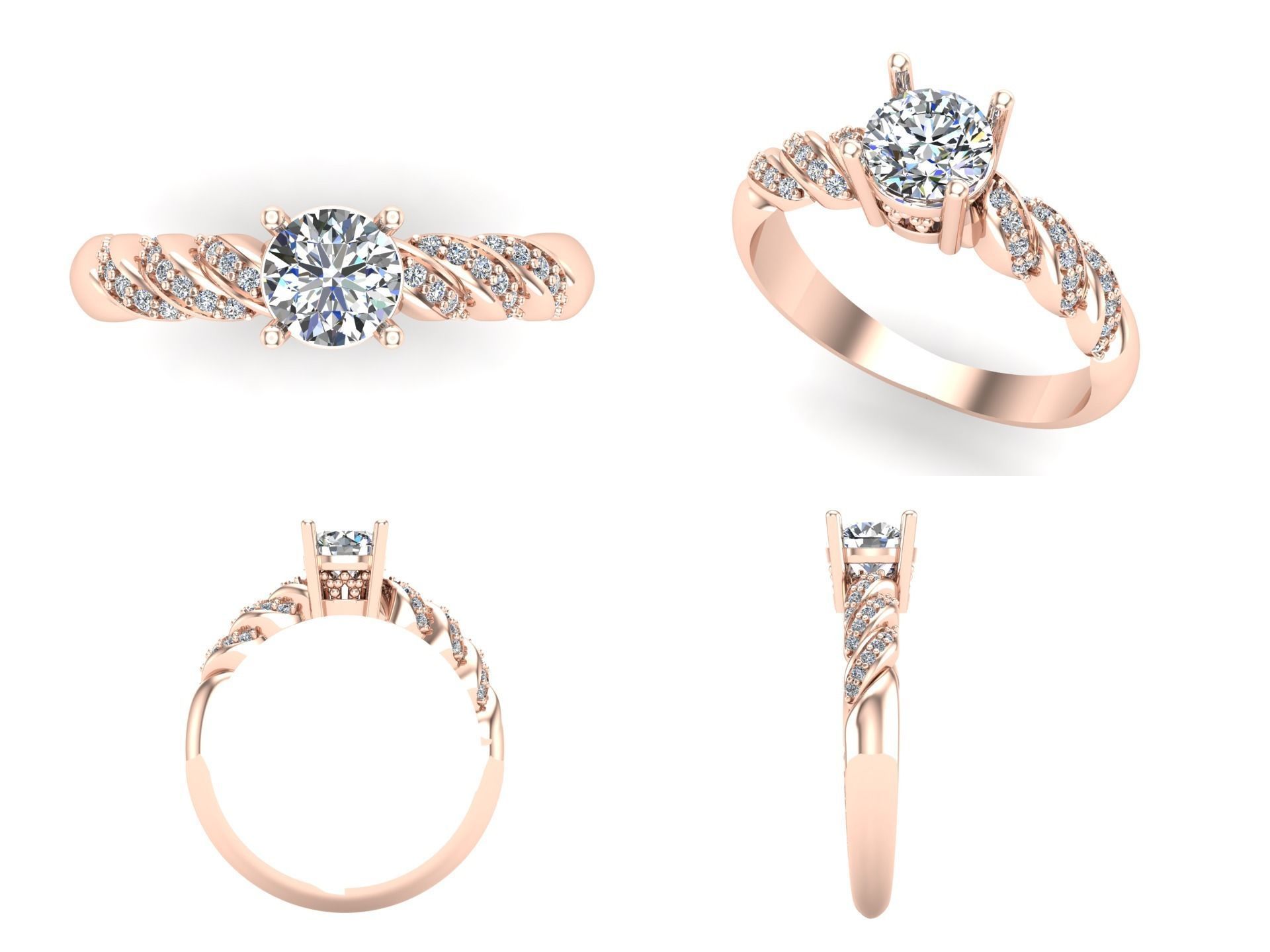 Ring rk142 3D print model_5