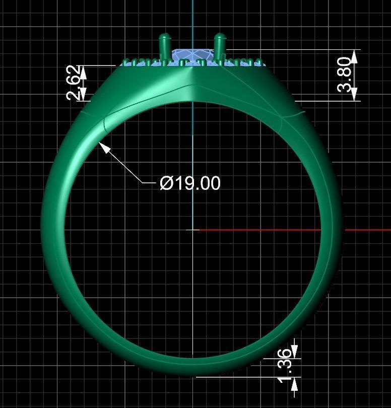 Ring rk140 3D print model_8