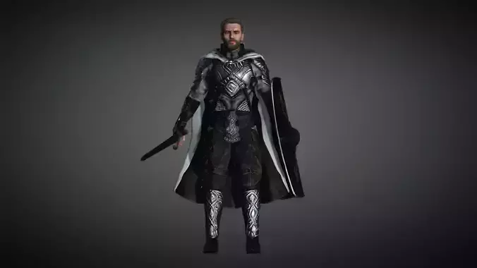 AAA Fantasy Male Character 17 Low-poly 3D model