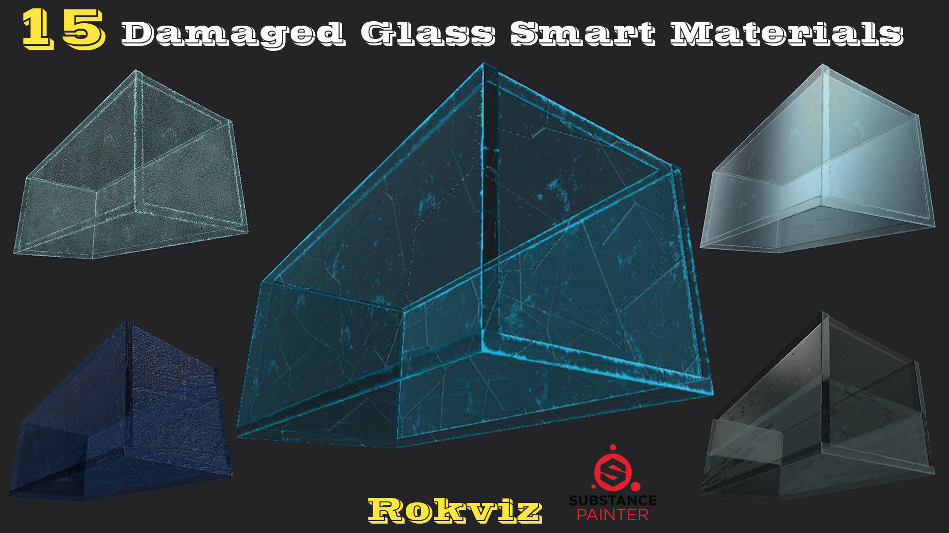 15 Damaged Glass Smart Materials and PBR textures Texture_3