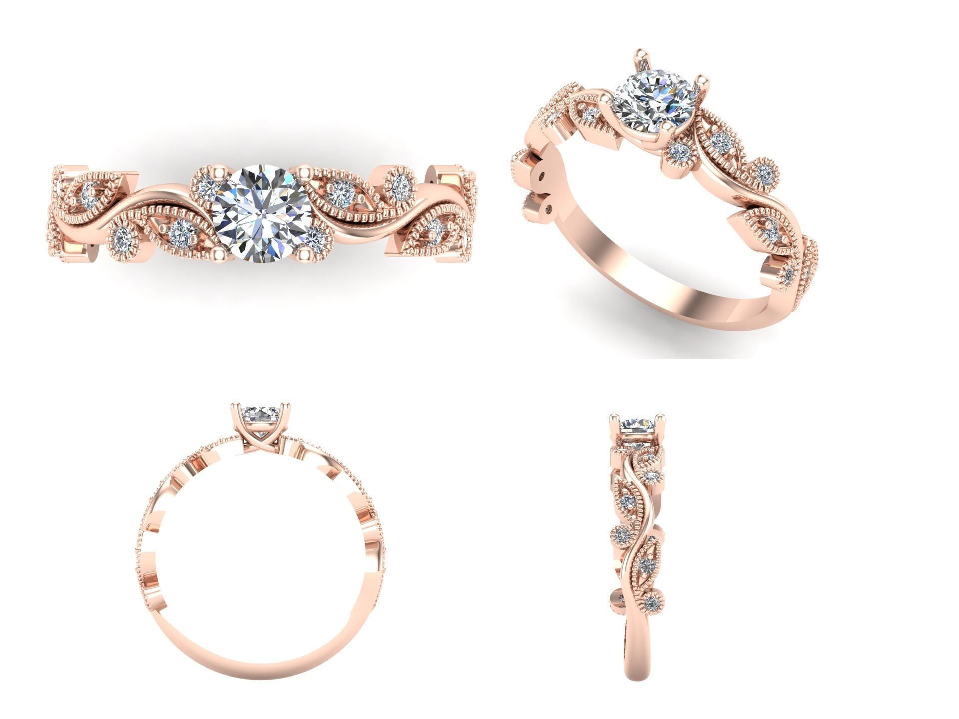 Ring rk139 3D print model_5