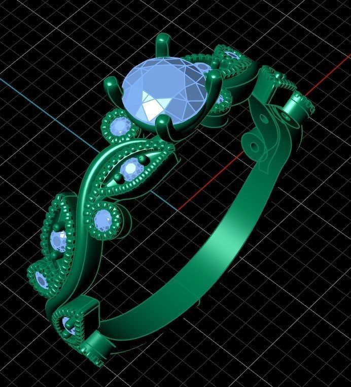 Ring rk139 3D print model_9