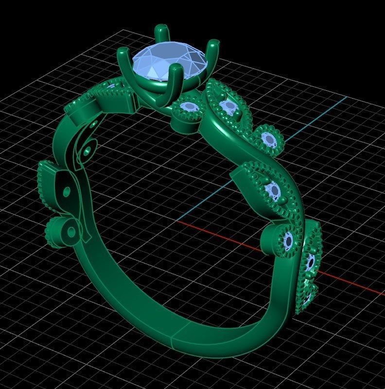 Ring rk139 3D print model_10