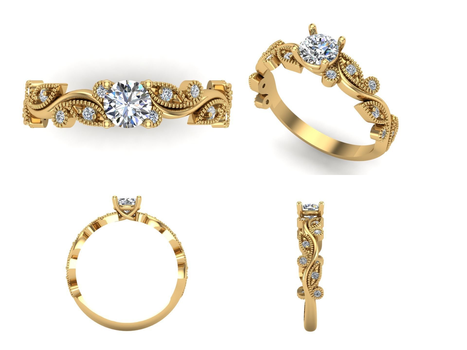 Ring rk139 3D print model_3